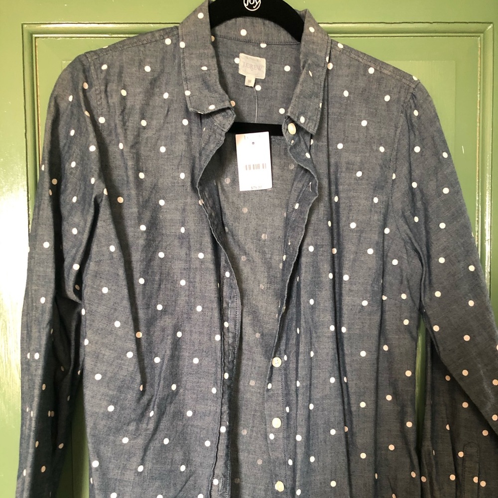 J. Crew button down denim shirt